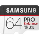 Samsung MB-MJ64GA-EU PRO Endurance 64 GB microSDXC UHS-I U1 Speicherkarte inkl. SD-Adapter Schwarz-Weiß