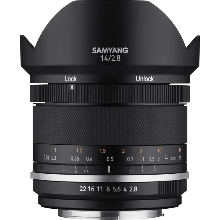 Samyang MF 14mm F2,8 MK2 MFT ? Weitwinkel Objektiv manueller Fokus Festbrennweite MFT Mount 2. Generation DC-GH5, DC-G91, DC-G9, Olympus OM-D E-M1 X, Olympus OM-D E-M5 Mark III, OM-D E-M1 Mark III