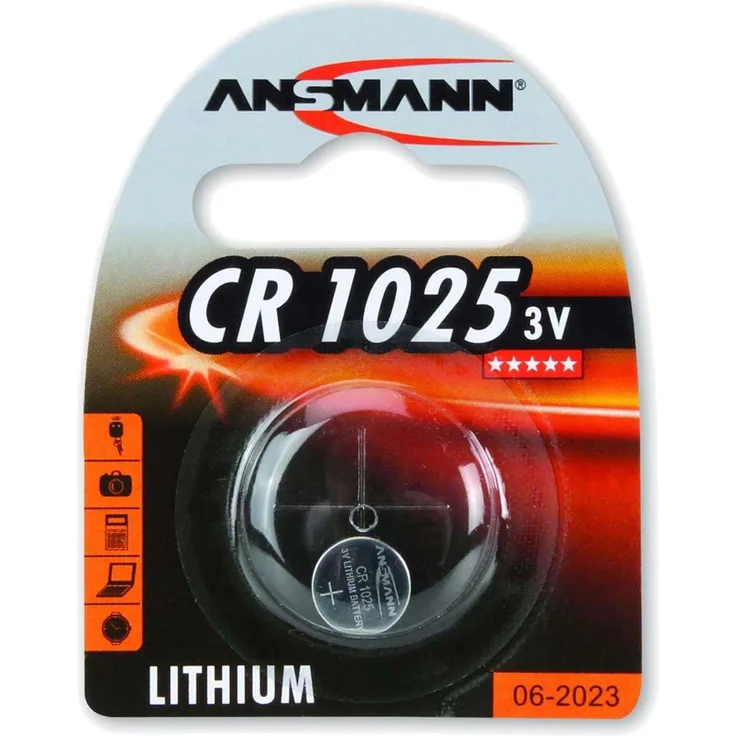 ANSMANN 1516-0005 Knofpzelle Batterie Lithium CR 1025 - 3V