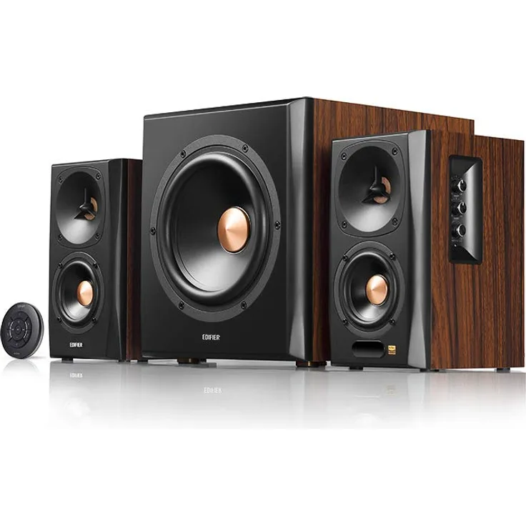 Edifier S360DB 2.1 Regellautsprecher und Subwoofer Lautsprechersystem Bluetooth V4.1 aptX kabelloser Sound für Arbeitszimmer, Wohnzimmer und kleine Räume