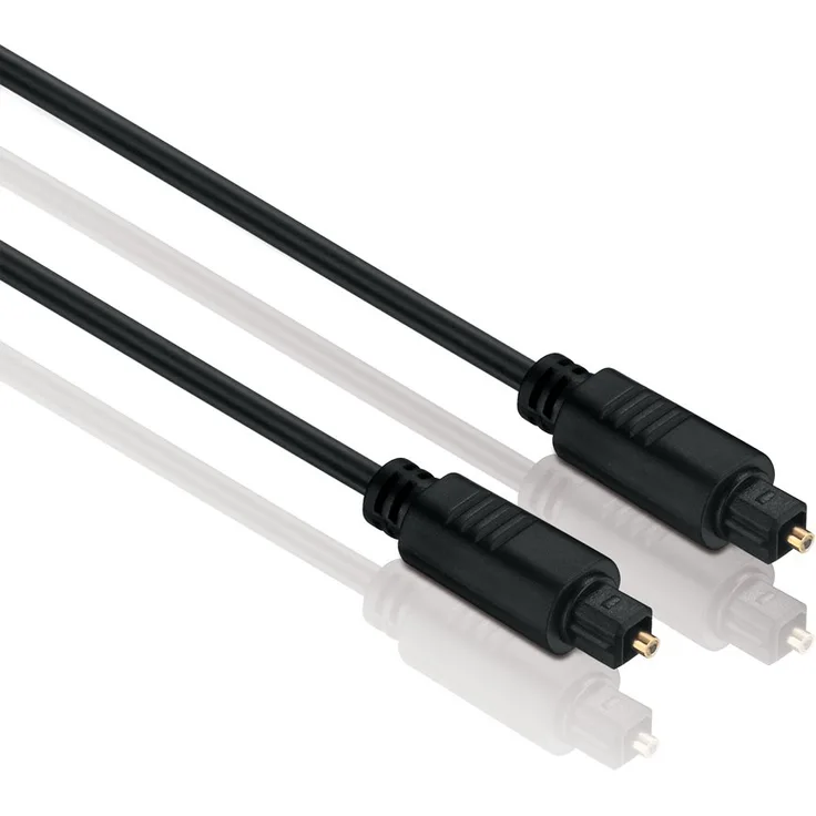 HDSupply TC020-010 Toslink S-PDIF Audio Kabel, optisch LWL, Stecker-Stecker, 5,0mm, 1,00m, schwarz