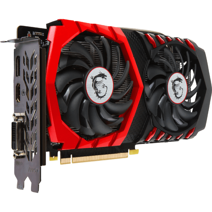 MSI NVIDIA GeForce GTX 1050 Ti Gaming X 4G Grafikkarte (GDDR5, HDMI, DP, DL-DVI-D, Afterburner OC, VR-Ready) schwarz – Bild 6