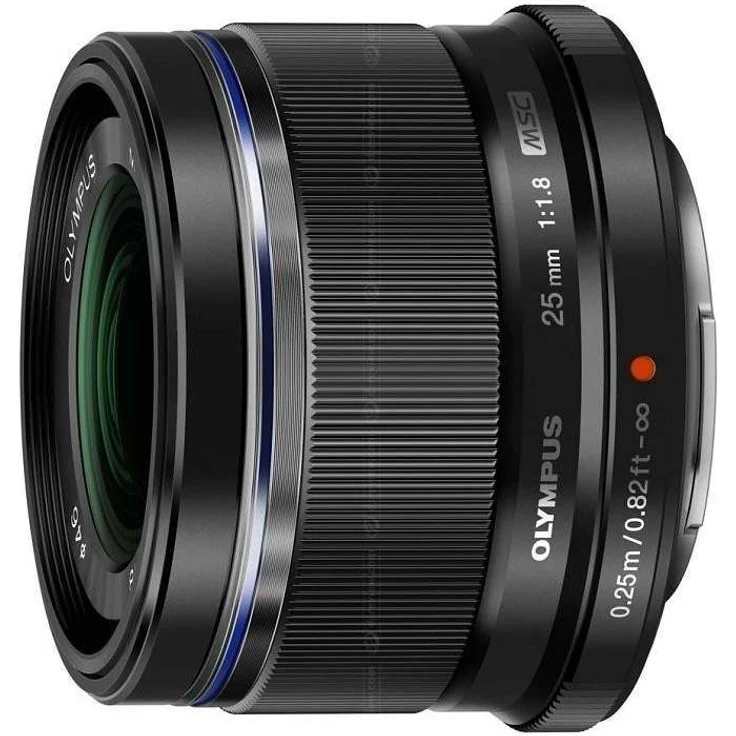 Olympus M.Zuiko Digital 25mm F1.8 Objektiv, lichtstarke Festbrennweite, geeignet für alle MFT-Kameras (Olympus OM-D & PEN Modelle, Panasonic G-Serie), schwarz – Bild 1