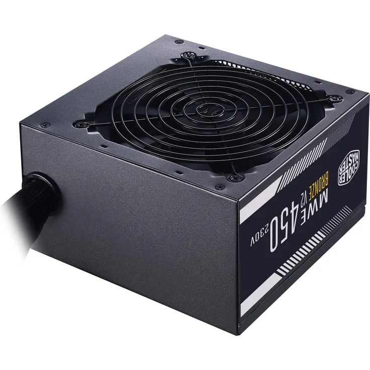 Cooler Master MWE 450 Bronze 230V V2 - Stromversorgung, 80 Plus Bronze, temperaturempfindlicher HDB-Lüfter, DC-DC + LLC-Schaltung mit Single Rail + 12V