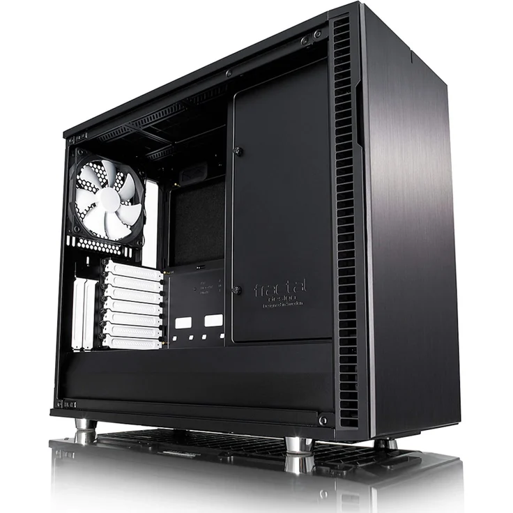 Fractal Design Define R6 Black Tempered Glass, PC Gehäuse (Midi Tower mit Seitenteil aus gehärtetem Glas) Case Modding für (High End) Gaming PC, schwarz – Bild 5