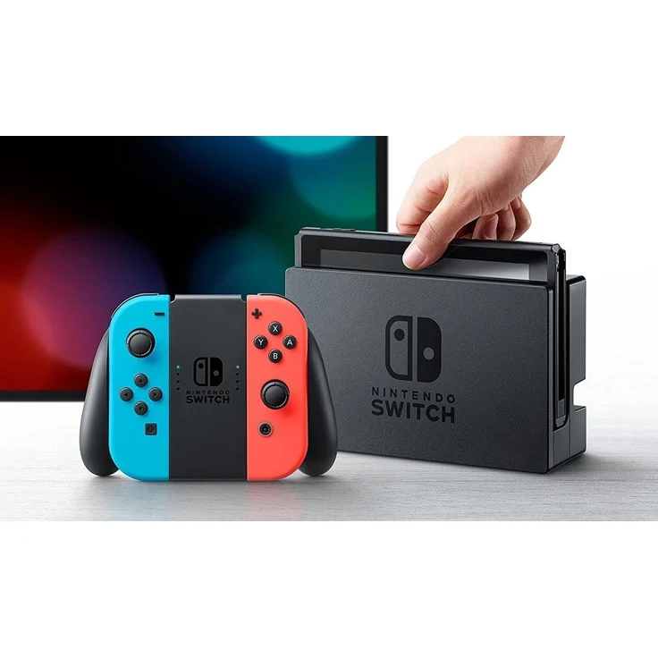 Nintendo Switch V1 Neon-Blau Neon-Rot 32GB Bundle inkl. 35 eShop-Guthaben (altes Modell) – Bild 4