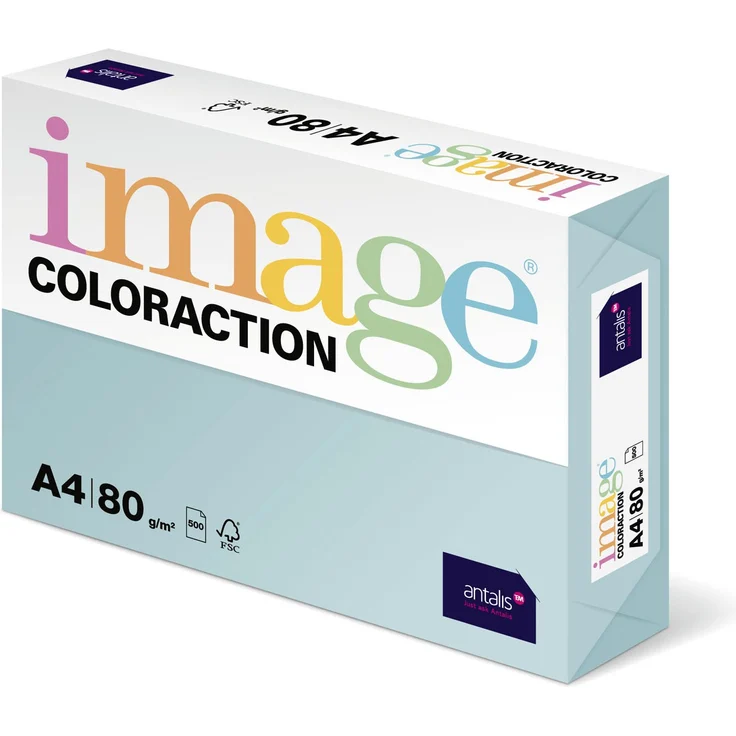 Image Coloraction - farbiges Kopierpapier Lagoon-hellblau 80g-m² A4 - Paket zu 500 Blatt – Bild 1