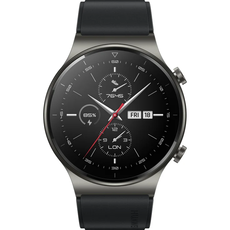 Huawei Watch GT 2 Pro Smartwatch, Unisex, 46,7mm, Metallgehäuse, Night Black – Bild 2