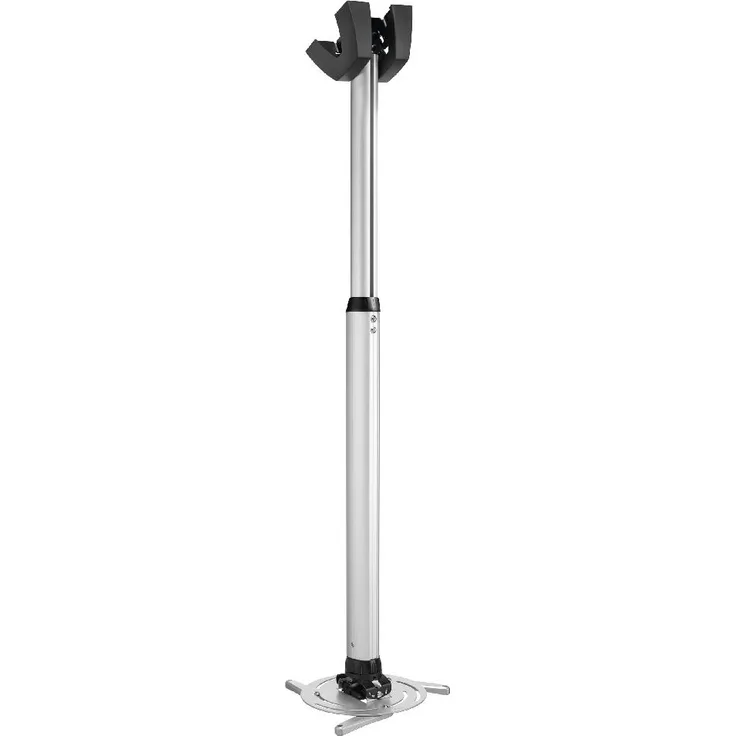 Vogel's PPC 2585 Projektor-Deckenhalterung für 30-410mm (1,2-13,2 Zoll) Projektoren, drehbar + neigbar und höhenverstellbar, max. 25 kg, silber