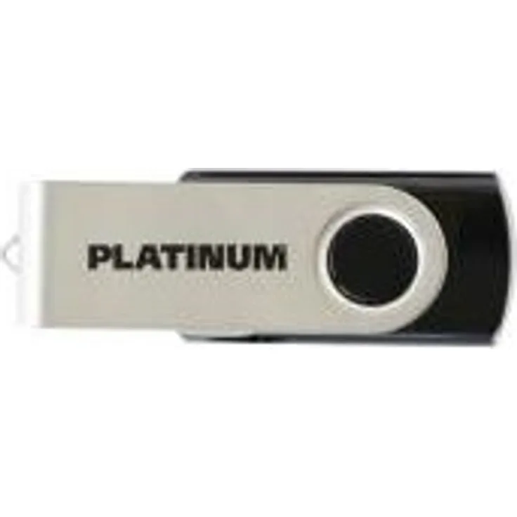Platinum TWS USB-Stick 64 GB USB 3.0 USB-Flash-Laufwerk - Speicher-Stick in schwarz-Silber inkl. Öse zur Befestigung am Schlüsselanhänger