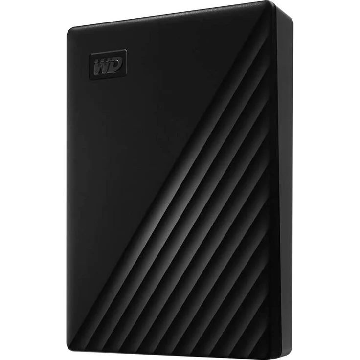 WD My Passport WDBPKJ0050BBK - Festplatte - verschlüsselt - 5 TB - extern (tragbar) - USB 3.2 Gen 1 - 256-Bit-AES - Schwarz (WDBPKJ0050BBK-WESN) – Bild 1