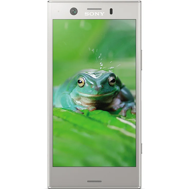 Sony Xperia XZ1 Compact Smartphone 11,68cm (4,6 Zoll) IPS-Display, 32GB interner Speicher, 4GB RAM, Android, White Silver – Bild 1
