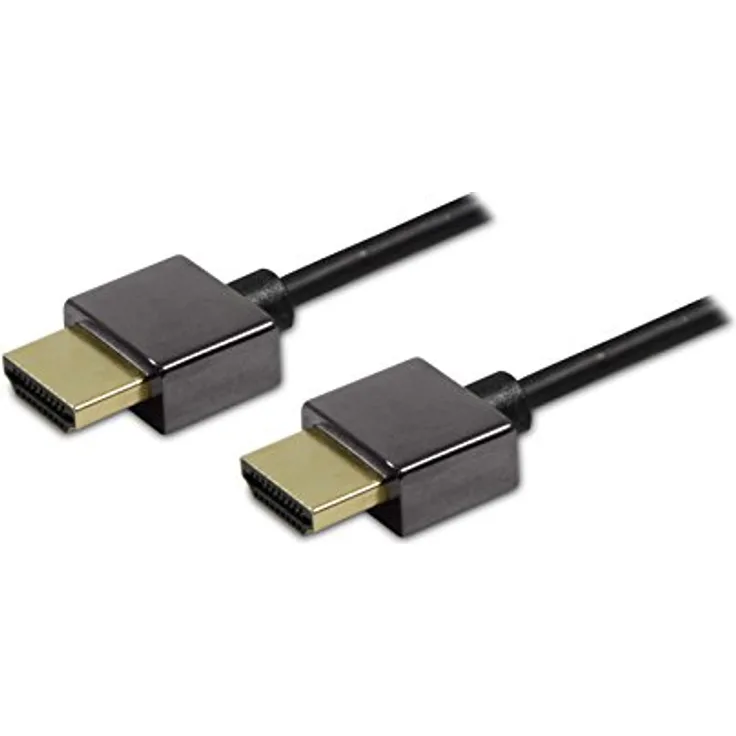 METRONIC 470261 Kabel HDMI Ultra Slim 1,5 m für TV-DVD-Player-Heimkino-PC schwarz