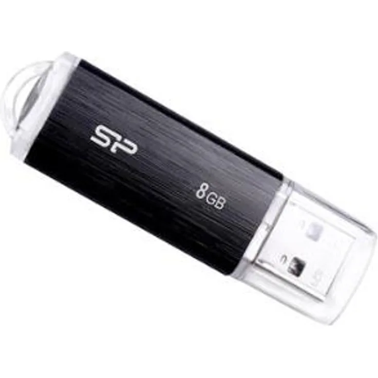 USB-Stick 8GB Silicon Power U02 USB2.0 Plastic Black