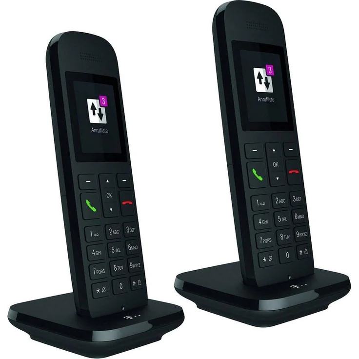Telekom Speedphone 12 Duo (Zusätzliches Mobilteil DECT Telefon), schwarz – Bild 1
