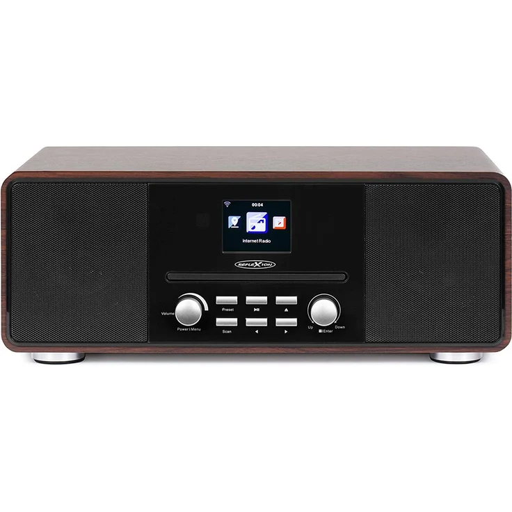 Reflexion HRA19INT DAB- und Internetradio mit CD-Player und Radiowecker (UKW, DAB, DAB+, Bluetooth, AUX-Eingang, Kopfhöreranschluss, Fernbedienung) – Bild 1