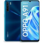 Oppo A91 Smartphone 16,2cm (6,4 Zoll) AMOLED-Display, 128GB interner Speicher, Dual-SIM, Android, Blazing Blue