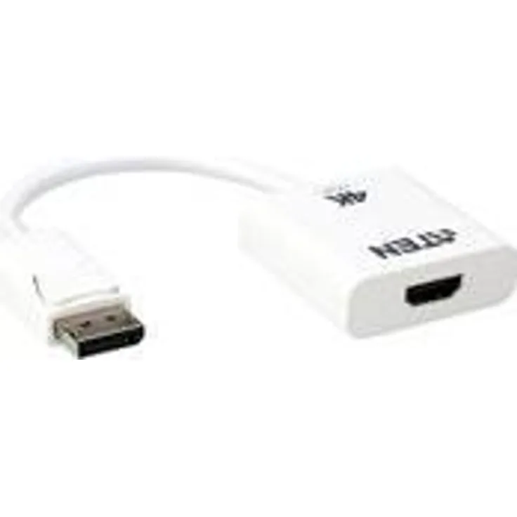 ATEN VC986B - Video- / Audio-Adapter - DisplayPort / HDMI - DisplayPort (M) bis HDMI (W) - 18 cm - weiß - 4K Unterstützung, aktiv