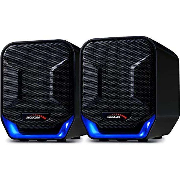 Audiocore AC865 B Stereo-Lautsprecher mit Beleuchtung 6W