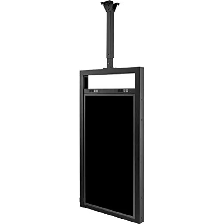 Hagor 1900 - Flachbildschirm-Deckenhalter (Öffentliches Display, 45 kg, 139,7 cm (55 Zoll), Höhenverstellung, Schwarz)