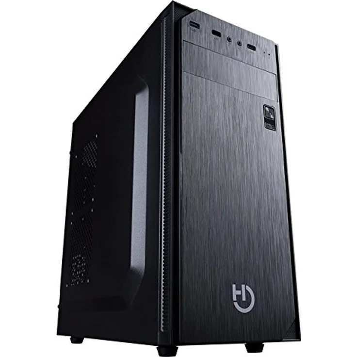 HIDITEC ATX KLYP Turm schwarz Computer-Gehäuse-Gehäuse (Tower, PC, ABS, Synthetik SECC, ATX, Micro-ATX, schwarz, Haus/Büro)