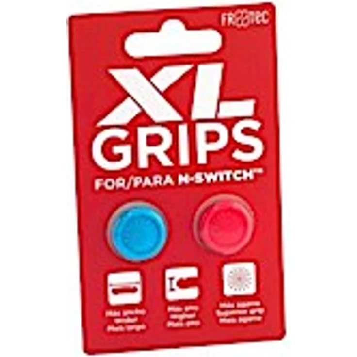 Switch Thumb Grips Pro XL - Neon Blue - Neon Red