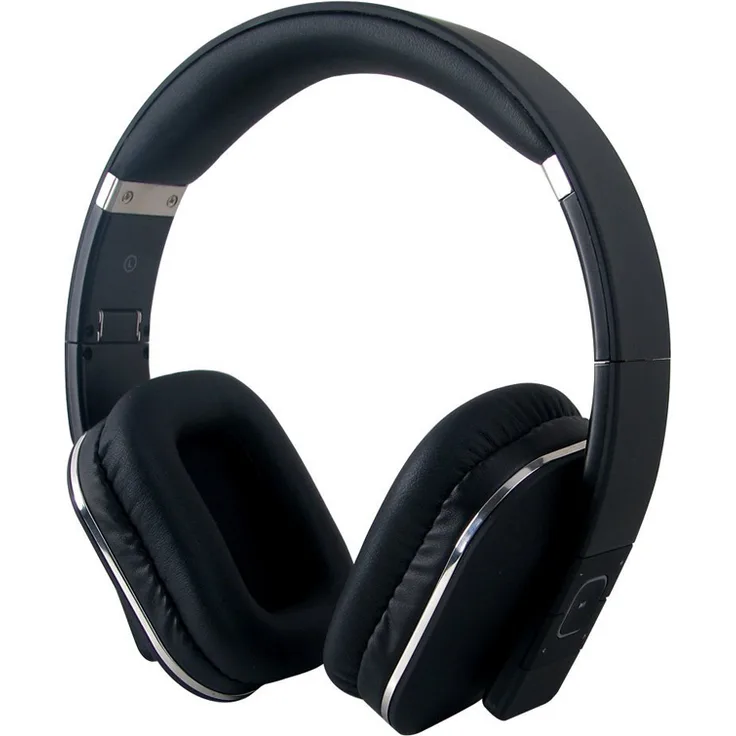 August EP650B On-Ear-Kopfhörer mit Bluetooth, Mikrofon, NFC, schwarz