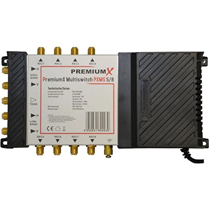 PremiumX PXMS-5/8 Multischalter für 8-er Teilnehmer 5/8