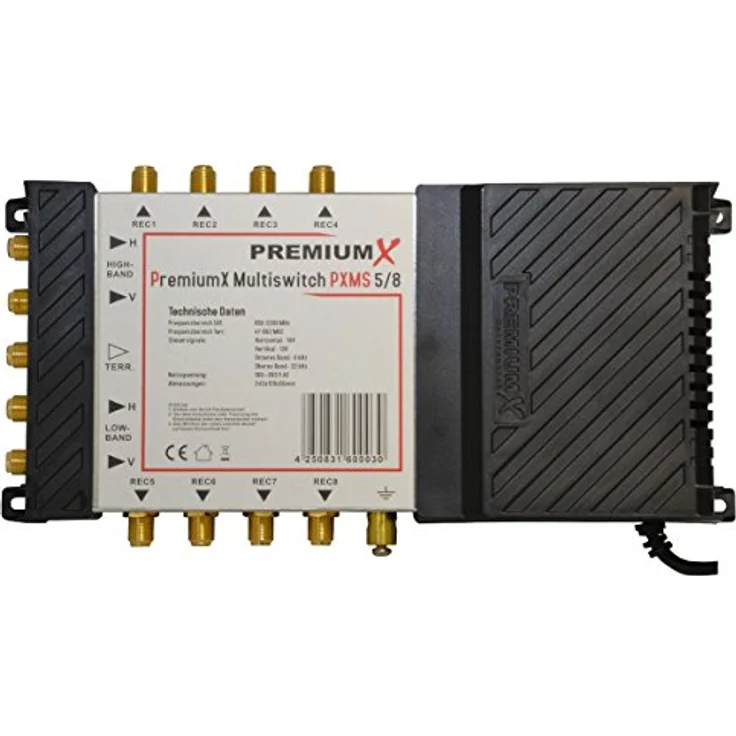 PremiumX PXMS-5/8 Multischalter für 8-er Teilnehmer 5/8