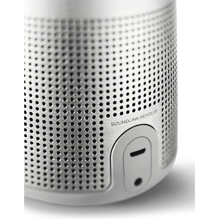 Bose SoundLink Revolve, tragbarer Bluetooth - Lautsprecher (mit kabellosem 360°-Surround-Sound), Silber – Bild 5