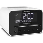 TechniSat Digitradio 52 CD Stereo CD-Radio mit Bluetooth, LCD-Display, Wecker, weiß