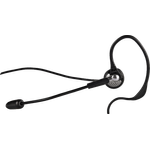 Hama Mono-Headset mit 2,5-mm-Klinkenstecker (einseitiger Kopfhörer mit Mikro, Headphone mit Ohrbügel) schwarz