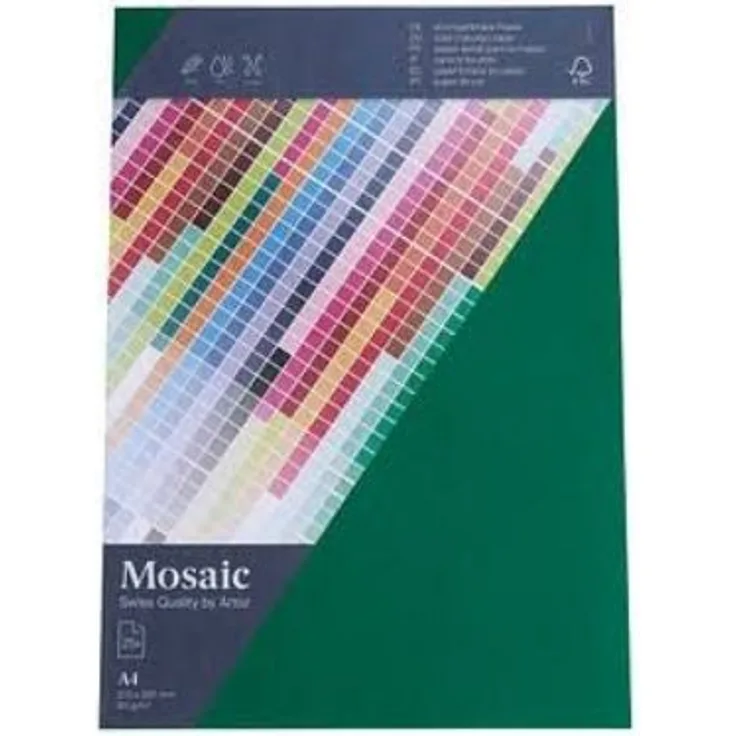 artoz Briefpapier Mosaic tannengrün DIN A4 90 g-qm 25 Blatt