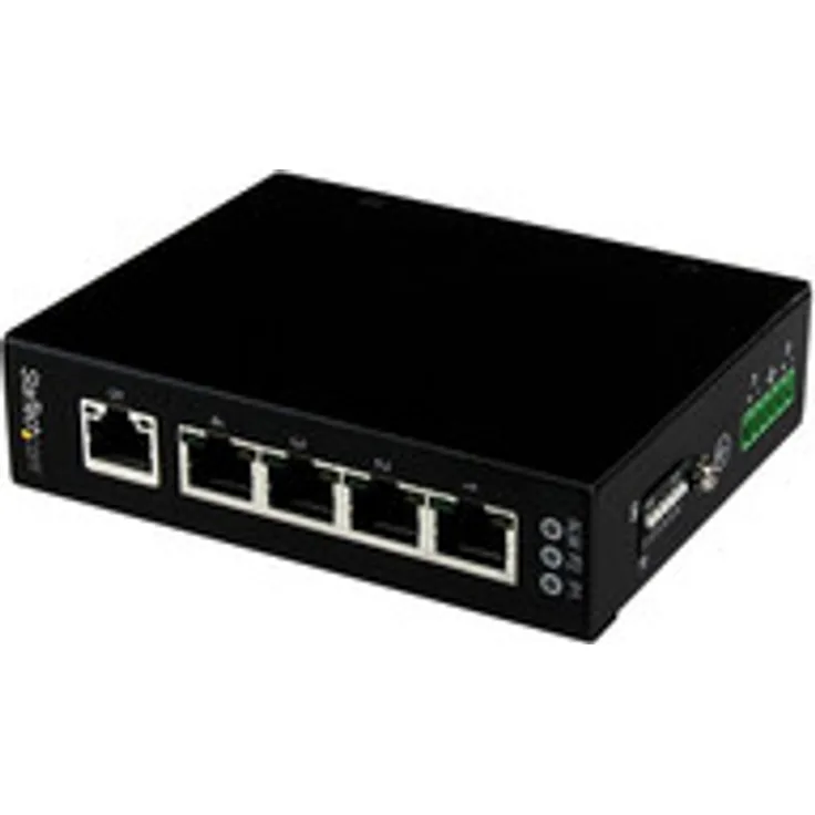 StarTech.com 5 Port Unmanaged Industrieller Gigabit Ethernet Switch - Hutschienen-/Wandmontierbar -