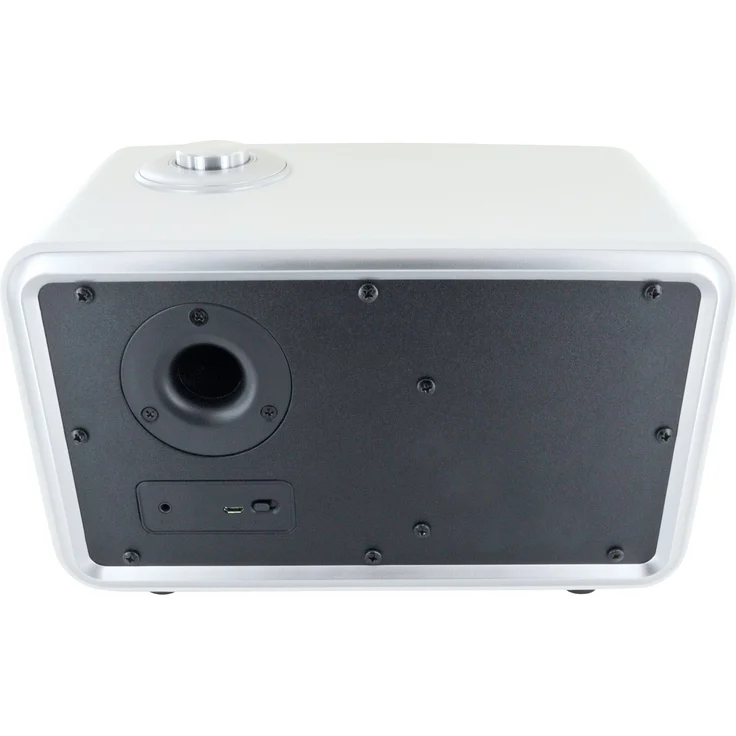 Schwaiger Bluetooth Lautsprecher Retro Design Stereo Speaker TWS Lederoptik weiß – Bild 6