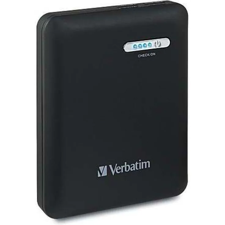 Verbatim Externer Akku - 12000 mAh - Dual USB Power Pack, doppelte Leistung, Lithium-Ionen-Akku - schwarz