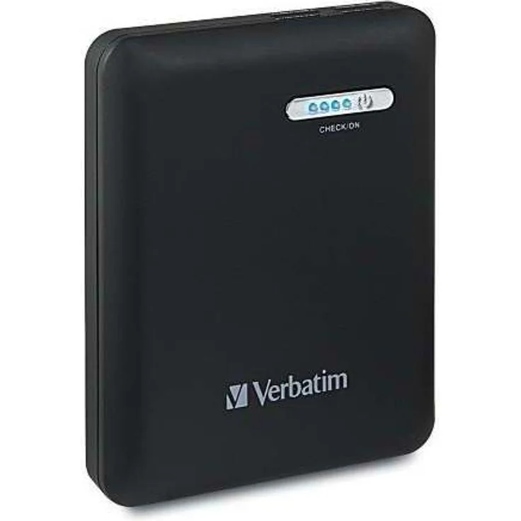 Verbatim Externer Akku - 12000 mAh - Dual USB Power Pack, doppelte Leistung, Lithium-Ionen-Akku - schwarz – Bild 1