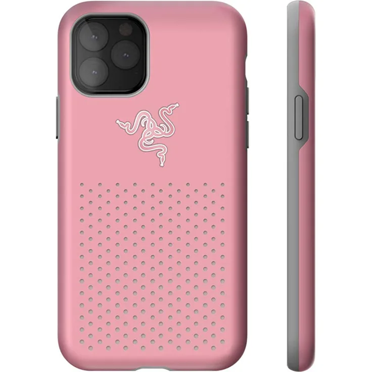 Razer Arctech Pro Quartz THS Edition - für Apple iPhone 11 Pro Max (Schutzhülle mit Thermaphene Perfürmance Technologie, zertifizierter Schutz bei Stürzen, verbesserte Smartphone Kühlung), Rosa