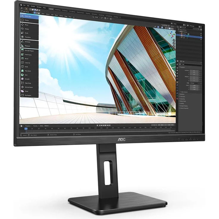 AOC 27P2Q - 27 Zoll, Full HD (1920 x 1080 Pixel), IPS-Panel, 75Hz, 4ms, 250cd/m² (27P2Q) – Bild 2