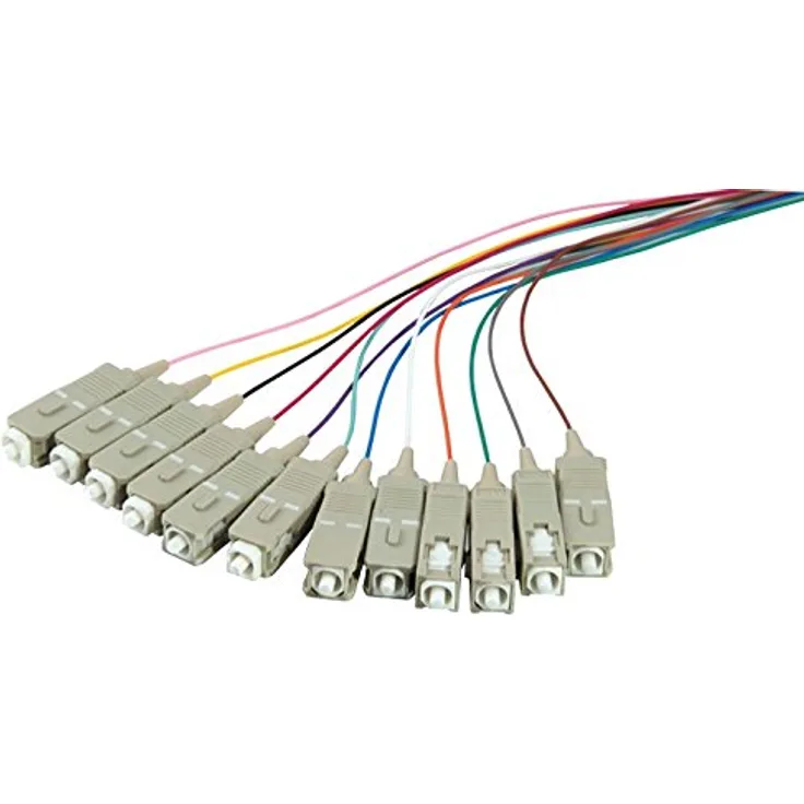 Logilink Pigtail Sets mit einseitig montiertem Steckverbinder Werden hauptsächlich eingesetzt, um ankommende mehradrige LWL-Kabel aufzuteilen und mit Steckverbindern zu bestücken
