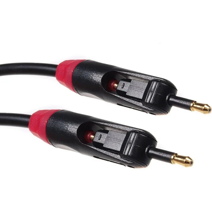 Maclean  mctv-642  LWL-Kabel 2 in 1 rotierende Toslink und Mini-Toslink T-t Stecker (Länge 0,5 m 3 m schwarz (0,5 m)