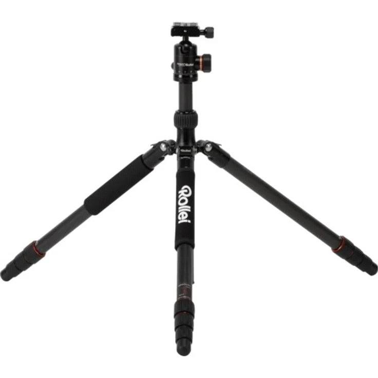 Rollei C5I I Schwarz I leichtes Foto-Stativ aus Carbon I Reise-Stativ mit Kugelkopf und Stativtasche I Verwendbar als Macrostativ, Einbeinstativ-Monopod und Ministativ I Arca Swiss Platte – Bild 2