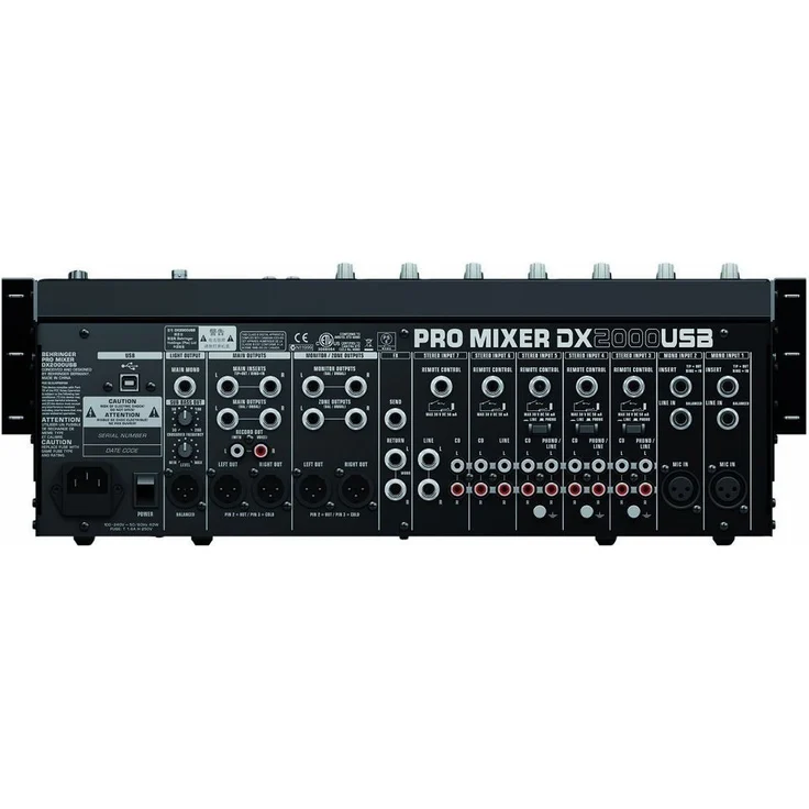 Behringer Pro Mixer DX2000USB 7-Kanal DJ Mixer mit optischem Infinium Crossfader und integriertem USB-Audio Interface – Bild 2