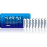 Panasonic eneloop, Ready-to-Use Ni-MH Akku, AA Mignon, 8er Pack, inkl. Storage Case, min. 1900 mAh, 2100 Ladezyklen, starke Leistung und geringe Selbstentladung, wiederaufladbare Akku Batterie