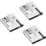 Wicked Chili 3 Stück Akku kompatibel mit AVM Fritz!Fon C5 - C4 - M2 - Fritzfon Telefon Zusatzakku Ersatz-Akku für Original AVM Fritz Fon 312BAT006, 312BAT016 (750mAh Li-Ion)