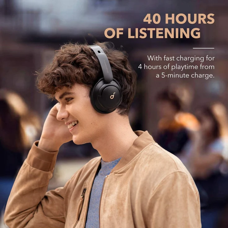Anker Soundcore Life Q30 Over-Ear-Kopfhörer mit Bluetooth, Mikrofon, Noise Cancelling, schwarz – Bild 5