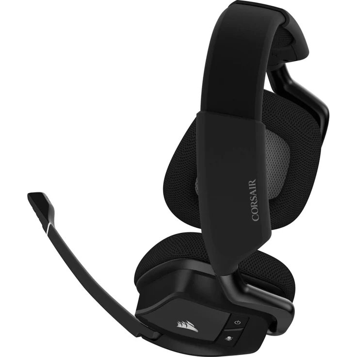 Corsair Void Elite RGB Wireless Gaming Headset (7.1 Surround Sound, Ultraniedrige Latenz, 12 Meter Reichweite, Omnidirektionales Mikrofon, iCUE RGB-Beleuchtung, für PC und PS4) carbon – Bild 4