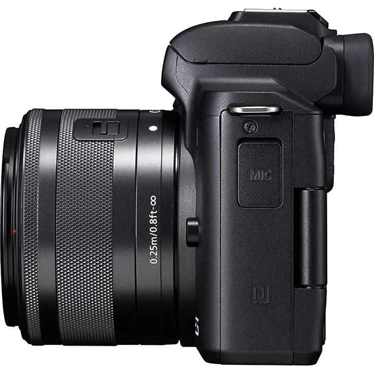 Canon EOS M50 spiegellose Systemkamera mit Objektiv EF-M 15-45mm IS STM (24,1 MP, dreh- und schwenkbares 7,5 cm (3 Zoll) Touchscreen LC-Display, Digic 8, 4K Video, OLED EVF, WLAN, Bluetooth), schwarz – Bild 7