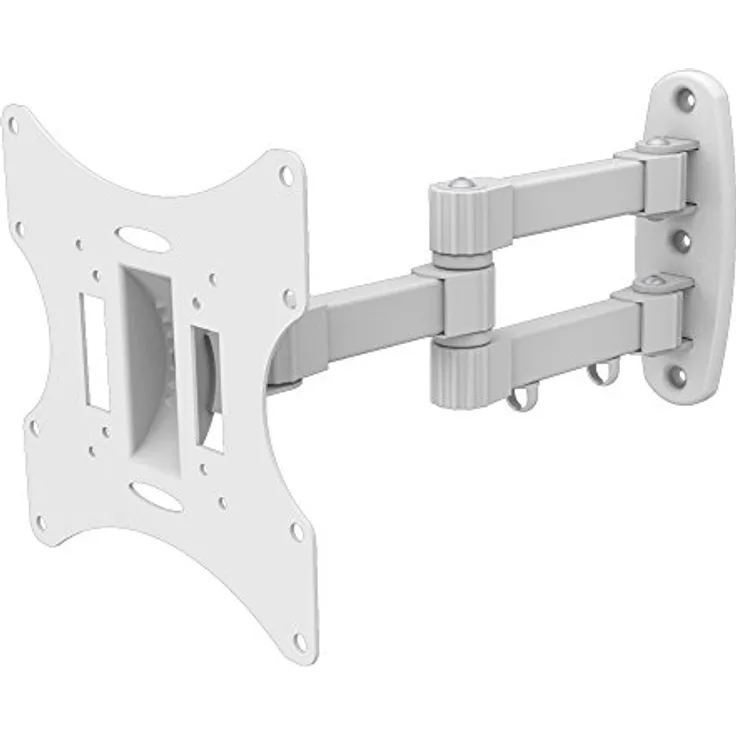 PureMounts BASIC2-37W Wandhalterung für TV Geräte mit 58-107cm (23-42''), VESA 200x200, neigbar: +--20°, schwenkbar: +--90°, Wandabstand: 100-393mm, Traglast max: 30kg, weiß