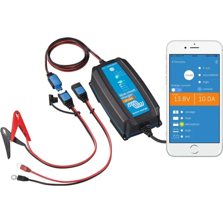Victron Blue Smart IP65 24-8 Bluetooth Ladegerät 24V 8A für Blei und Lithium Akkus
